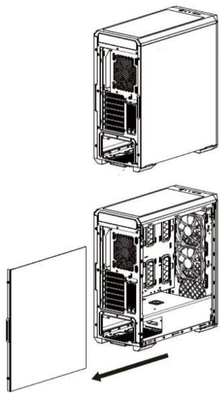 XPG Defender Pro - REMOVING THE FRONT PANEL and THE DUST FILTER REMOVING THE GLASS SIDE PANEL - 2