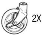 GRACO Modes Closer - 3-C • Front Wheels - 1