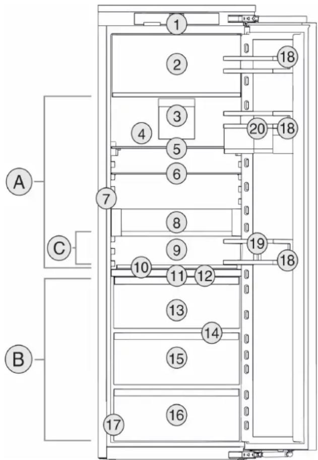 LIEBHERR IXRF 5185 - Επισκόπηση συσκευής και εξοπλι - σμού - 1