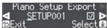 ROLAND LX708 - Enregistrer les réglages du piano (Piano Setup Export) - 1