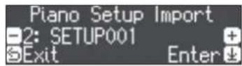 ROLAND LX705 - Charger les réglages du piano (Piano Setup Import) - 1
