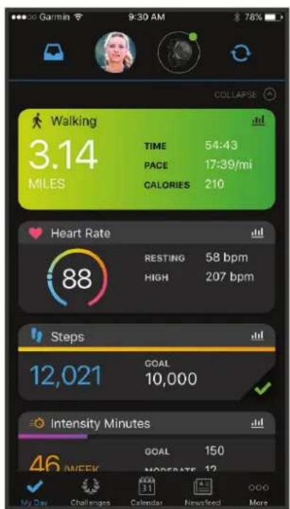 GARMIN Vivosmart 5 - Garmin Connect - 1