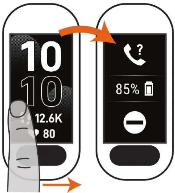 GARMIN Vivosmart 5 - Affichages des widgets et des menus - 2