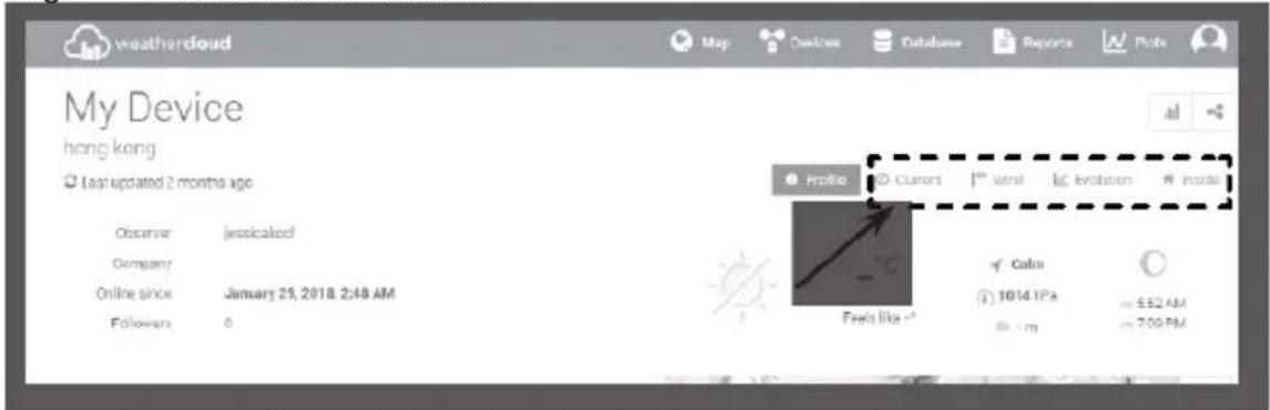 TECHNOLINE WS 1900 - Visualizzazione delle informazioni meteo sul sito web Weathercloud - 2