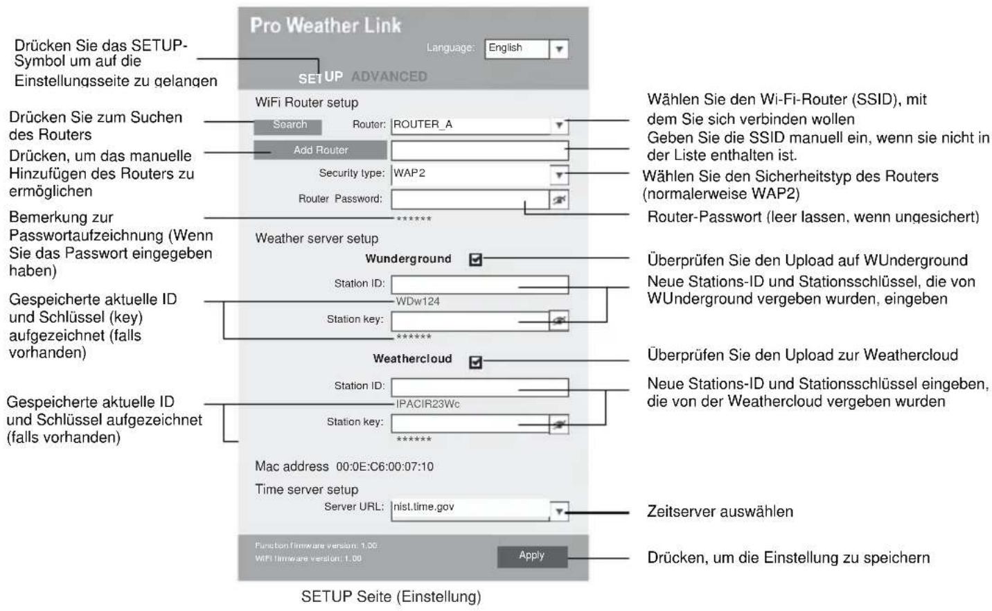 TECHNOLINE WS 1900 - Verbindung zum Wetterserver einrichten - 1