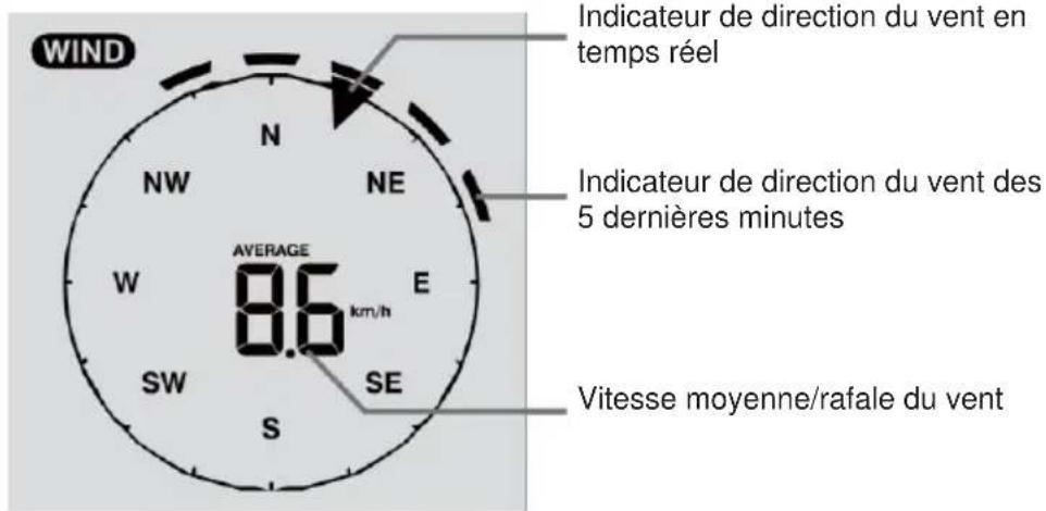 TECHNOLINE WS 1900 - Section vitesse et direction du vent - 1