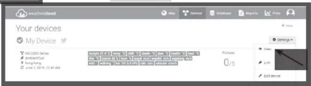 TECHNOLINE WS 1900 - Vliewing your weather data in Weathercloud - 1