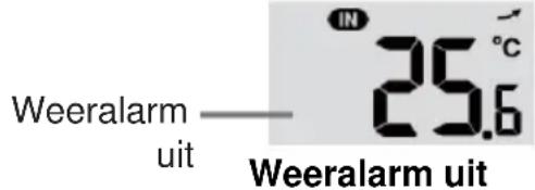 TECHNOLINE WS 1900 - Het weeralarm instellen - 2