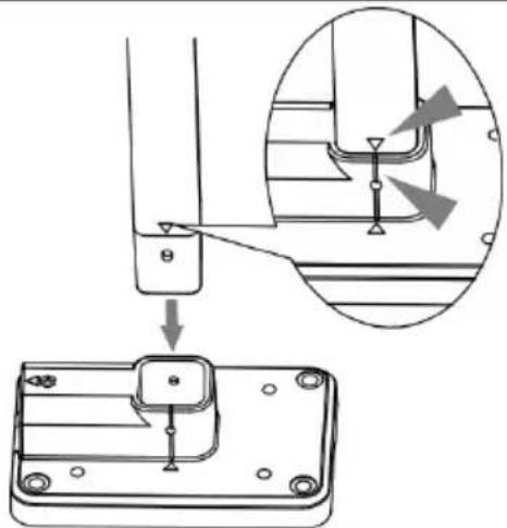 TECHNOLINE WS 1900 - Ensamblar el soporte y el poste - 2