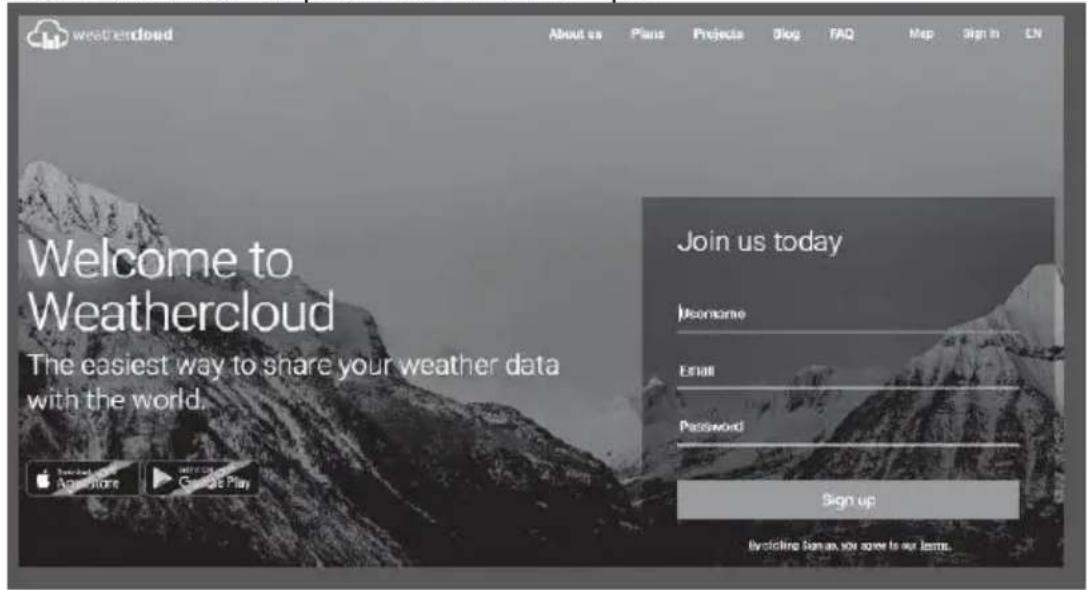 TECHNOLINE WS 1900 - Créer un compte Weathercloud - 1