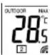 TECHNOLINE WS 9117 - RELEVE DE LA TEMPERATURE EXTERIEURE : - 2