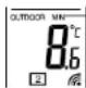 TECHNOLINE WS 9117 - ANZEIGE DER GESPEICHERTEN MINIMALEN UND MAXIMALEN AUSSENTEMPERATURWERTE: - 1