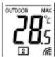 TECHNOLINE WS 9117 - LETTURA DELLA TEMPERATURA ESTERNA - 2