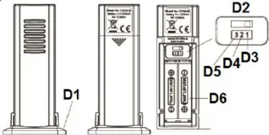 TECHNOLINE WS 6812 - LED Wecker mit Innen- und Außentemperatur - 4