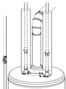 GE GG40S10BXR - INSTALACIÓN DEL AISLANTE DE LA TUBERÍA CALIENTE Y FRÍA (si se suministra con el producto) - 1