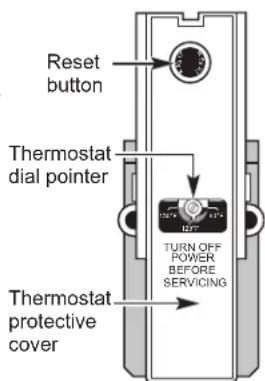 GE GE20L08BAR - Réglage de la température de l'eau - 1
