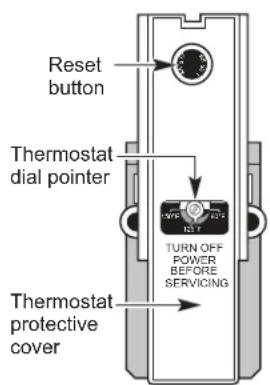 GE GE20L08BAR - Capacité du chauffe-eau et augmentation du point de réglage de la température (pour chauffe-eau sans robinet mélangeur intégré): - 1