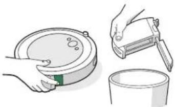 IROBOT Roomba i5 - Pulizia dei sensori cassetto raccogli polvere pieno - 1