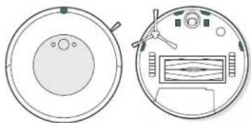 IROBOT Roomba i5 - Cleaning the Visual Docking Target Sensors, IR Window and Charging Contacts - 1