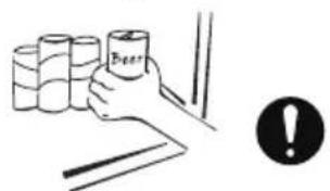 MIDEA MDRF632FGF46 - WARNINGS RELATED TO PLACING ITEMS - 4