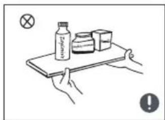 MIDEA MDRF632FGF46 - Advertencias para colocacion de los items - 1