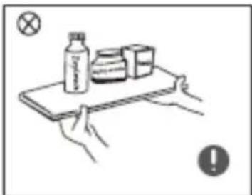 MIDEA MDRF632FGF46 - Avertismente referitoare la depositarea alimentelor - 1