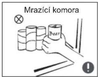 MIDEA MDRF632FGF46 - Varování pro umistěné položek - 3