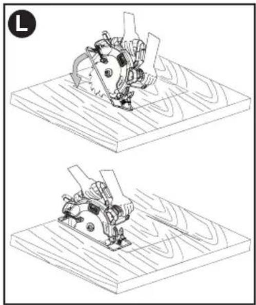 BLACK & DECKER BDECS300 - POCKET CUTTING - FIGURE L - 1