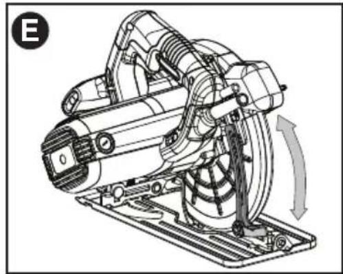 BLACK & DECKER BDECS300 - RÉGLAGE DE LA PROFONDEUR DE COUPE - 1