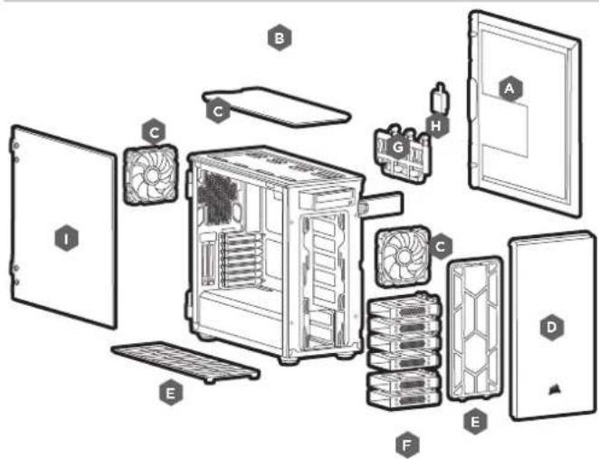 CORSAIR Carbide 678C - CONTENIDO DEL KIT DE ACCESORIOS - 7