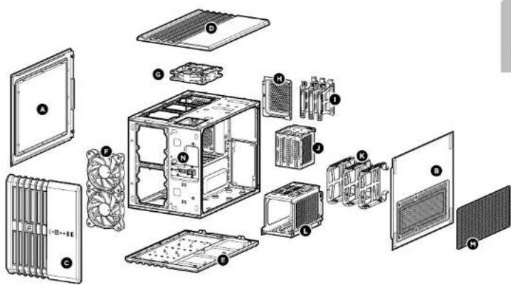 CORSAIR Carbide Air 240 - Características del chasisContenido del kit de accesorios - 1