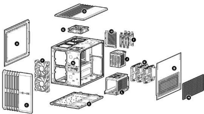 CORSAIR Carbide Air 240 - Attributs du boîtierContenu du kit d'accessoires - 1