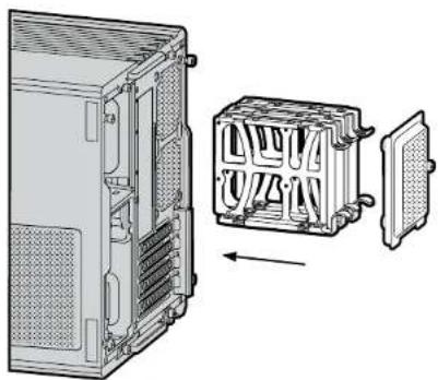 CORSAIR Carbide Air 240 - Installation des Netzgerätes (PSU)1. Entfernen der Seitenplatten - 3