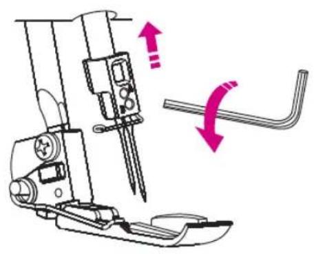 VERITAS Melanie - Changing the presser foot - 1