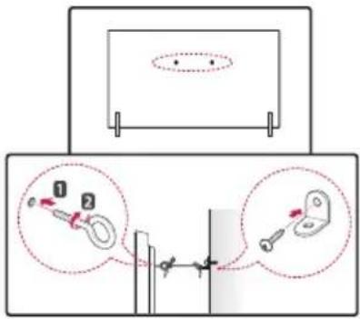 LG ANGXDV55 - Cómo fijar la TV a una pared - 1
