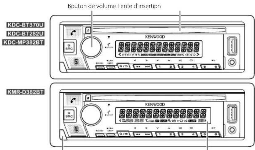 KENWOOD KMRD382BT - Fonctionnement de base - 1