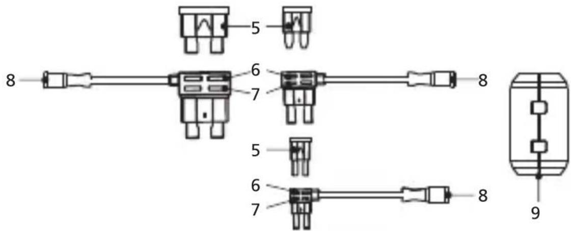 KENWOOD CADR1030 - Zekeringkabels - 1