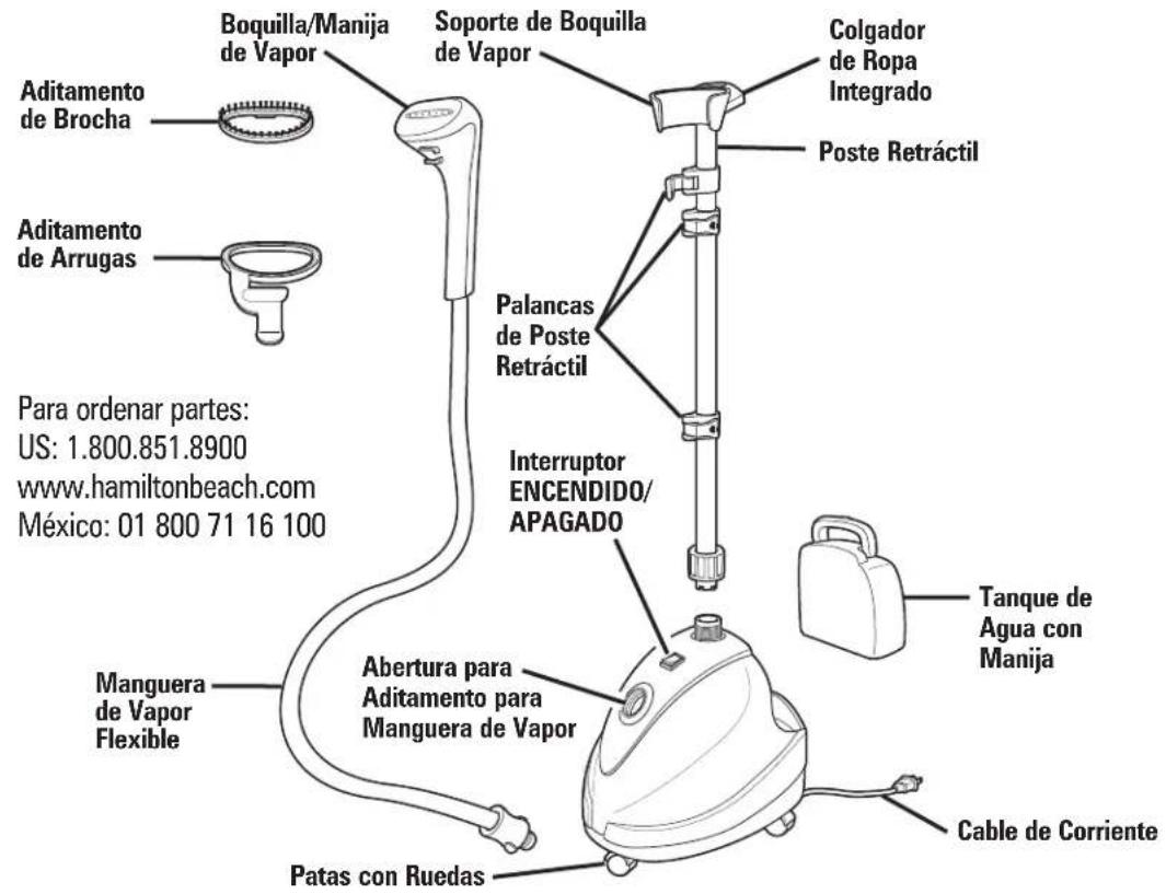 HAMILTON BEACH 11552 - Partes y Caracteristicas - 1