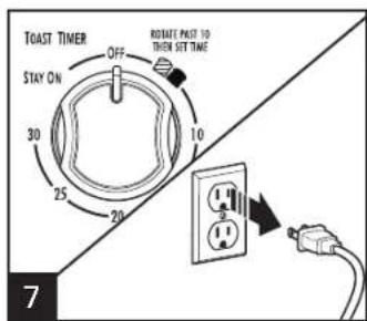 HAMILTON BEACH Easy Reach 31126D - A WARNING Fire Hazard. - 7