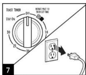 HAMILTON BEACH Easy Reach 31127D - WARNING Fire Hazard. - 7