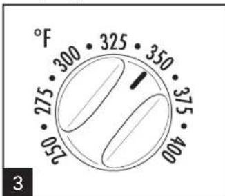 °F 275 300 325 350 375 050 100 150 3