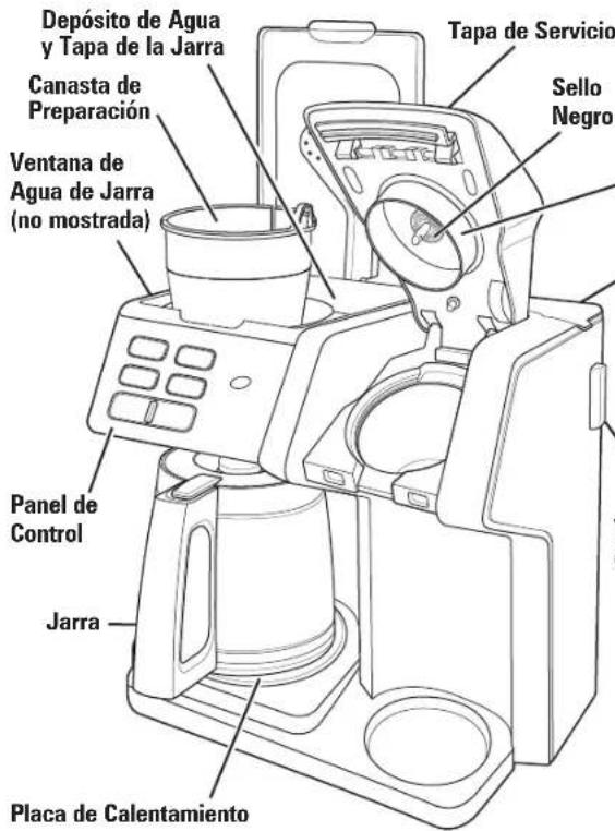 HAMILTON BEACH FlexBrew 49957 - Piezas y Caracteristicas - 5
