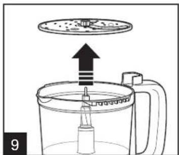 HAMILTON BEACH Stack & Snap 70728 - How to Use Reversible Slicing/Shredding Disc (cont.) - 4