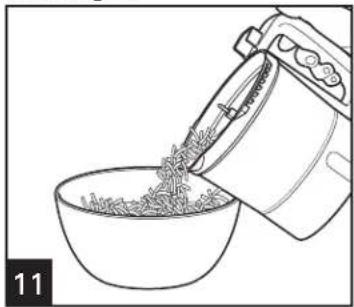 HAMILTON BEACH Stack & Snap 70728 - How to Use Reversible Slicing/Shredding Disc (cont.) - 6