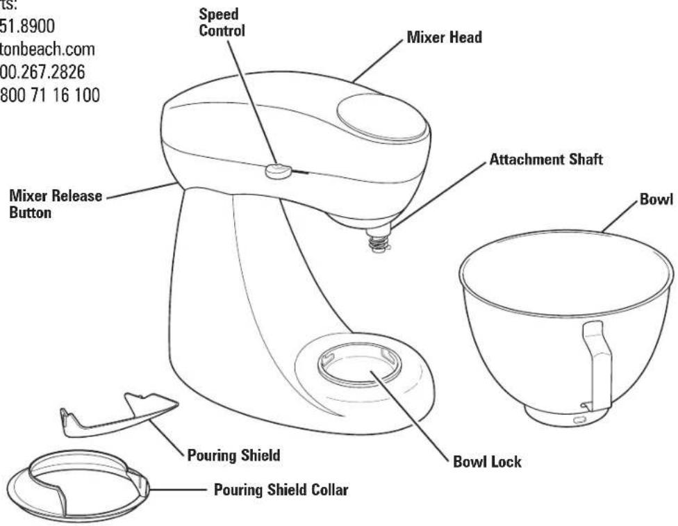 HAMILTON BEACH 63232 - Parts and Features - 2