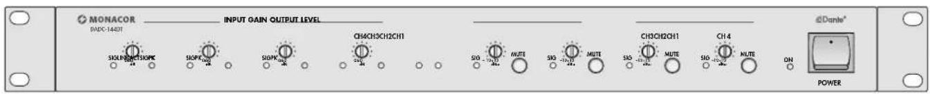 Monacor DADC144DT - Signalwandler für Dante-Audionetzwerke - 3