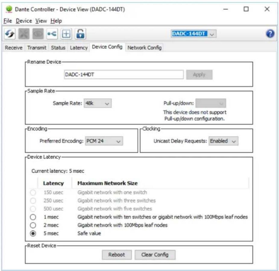 Monacor DADC144DT - Routing con il controller Dante - 3
