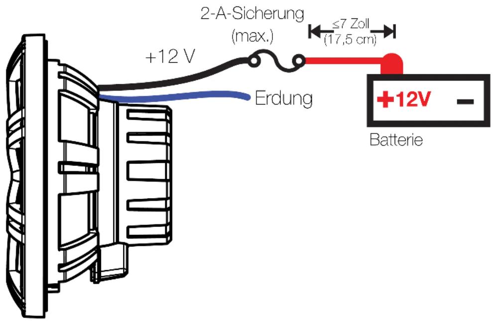 KICKER 49KM604W - Konfiguration der LED-Verkabelung - 1