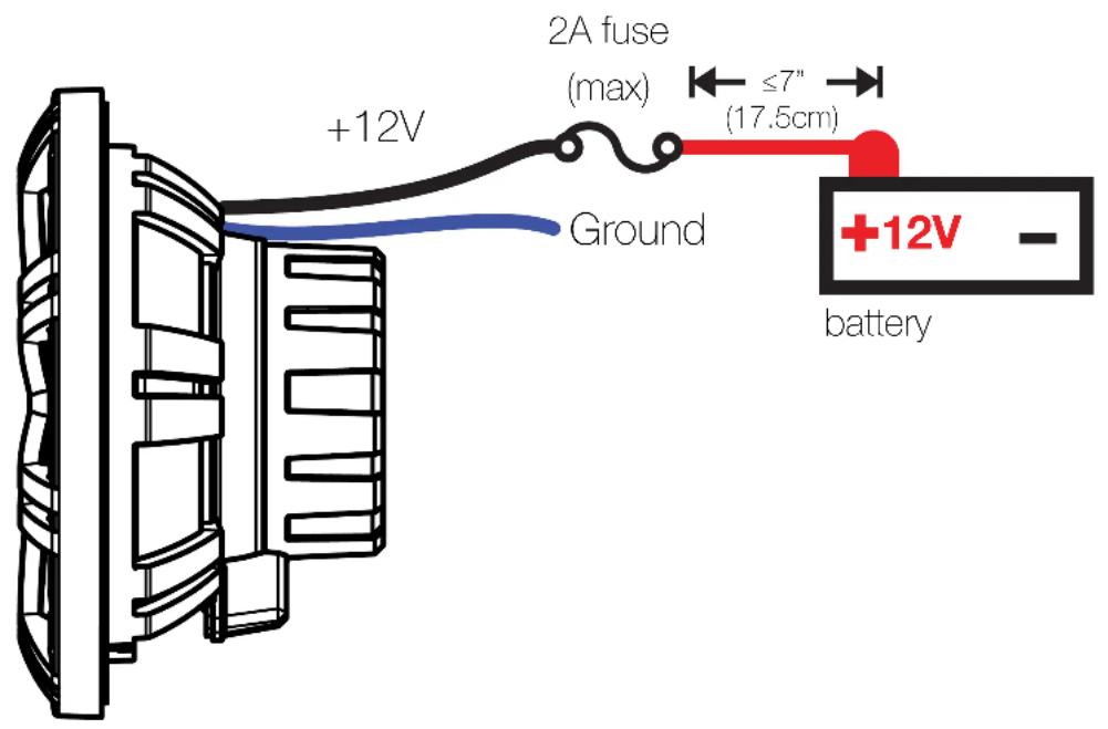 KICKER 49KM604WL - LED Wiring Configuration - 1