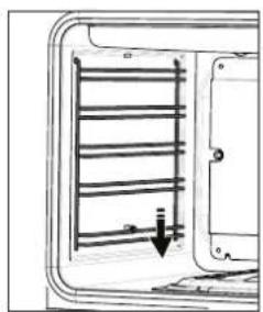 WHIRLPOOL W7 OM75 - ENLEVER ET REPLACER LES SUPPORTS DE GRILLE - 1